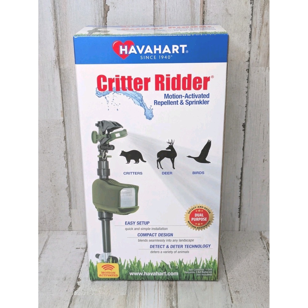 Havahart Critter Ridder Motion Activated‎ Sprinkler Water Animal Repellent NEW